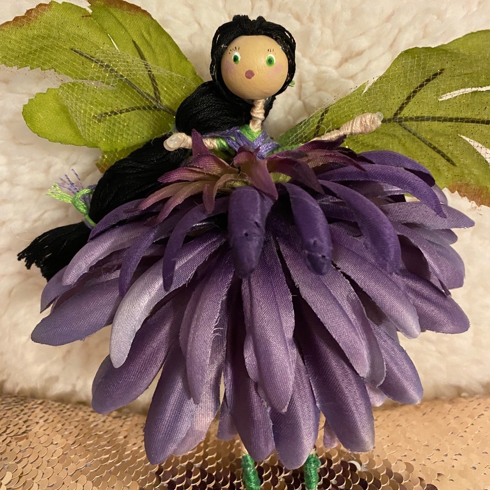 Festive Flower Fairy w/ Sparkling Embellishments